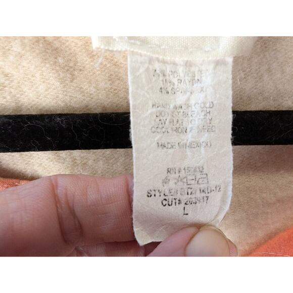 BiBi Oversized Color Block Exposed Seam Sweatshirt Multi Sz Large - Picture 4 of 8